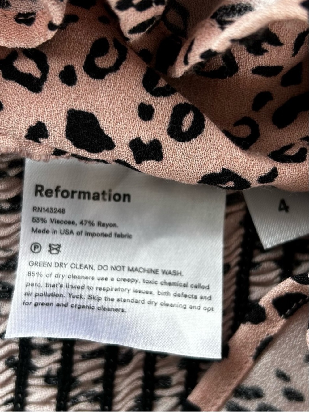 Reformation Simi Top in Pink Panther Size 4 Quiet Luxury Office - Picture 13 of 13